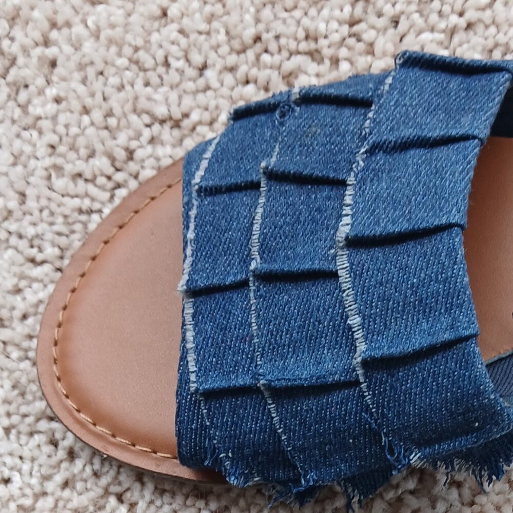 Denim Flat Slip-Ons